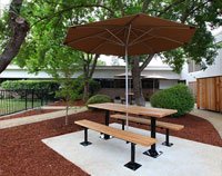 Canvas Umbrella - Avondal Picnic Tables