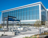 CityView Carousel Tables and Aluminum Panel Umbrellas