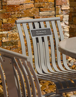 CityView Independent Seating with custom plaque