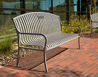 CityView Bench with custom plaque