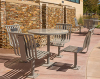 CityView Independent Seating with custom plaque