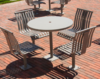 CityView Independent Seating with custom plaque