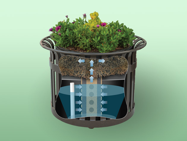 SiteScapes - Earth Planter Self Watering Insert Option