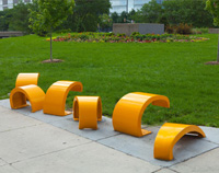 Golden Rod Art Installation/Seating