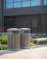 NewCastle Receptacles and WestPort Backless Benches