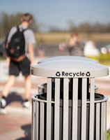 NewCastle Receptacles and WestPort Backless Benches