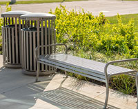 NewCastle Receptacles and WestPort Backless Benches