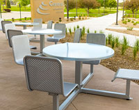 Public Metro Tables and Chairs