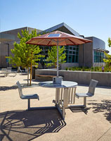 Mission College Solar Powered Umbrellas