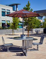 Mission College Solar Powered Umbrellas