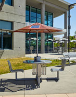 Mission College Solar Powered Umbrellas