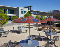 Mission College Solar Powered Umbrellas