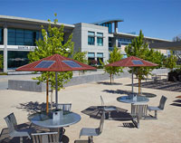 Mission College Solar Powered Umbrellas