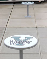 Stadium Tables with Custom Decals