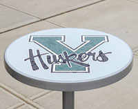 Stadium Tables with Custom Decals