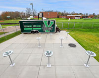 Stadium Tables with Custom Decals